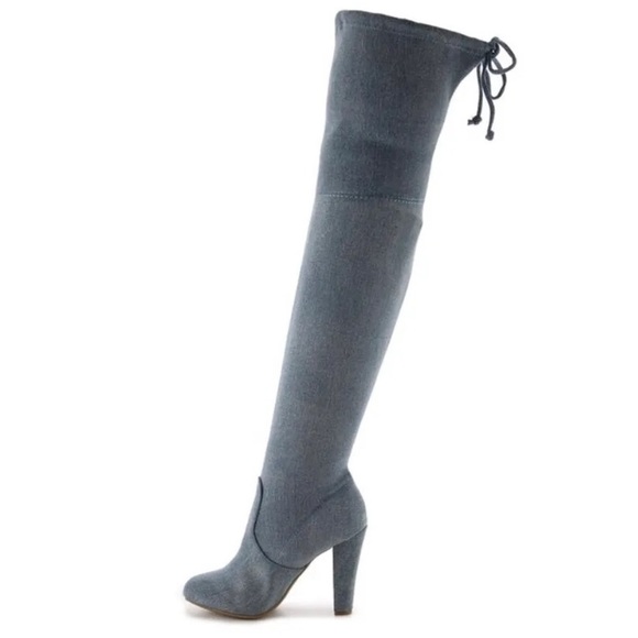 Zigi soho Knee-high Denim Boots - Picture 3 of 6